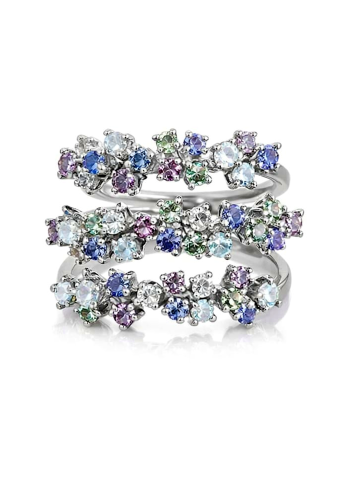 Купить Кольцо Damiani Mimosa Flexi Белое золото – премиальные кольца ZhannaKanGroup