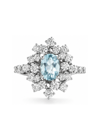 Купить Кольцо Damiani Mimosa Белое золото – премиальные кольца ZhannaKanGroup