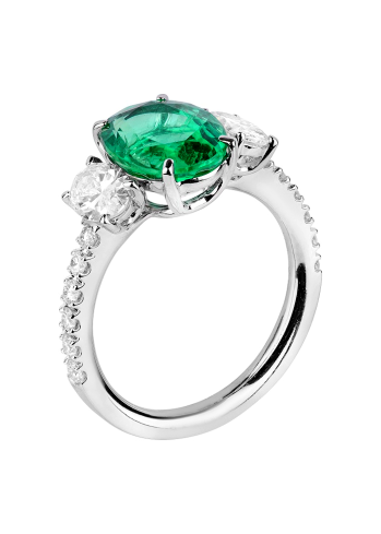 Buy Ring Crivelli Classic CRV White Gold – premium rings by ZhannaKanGroup
