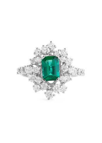 Купить Кольцо Damiani Mimosa Белое золото – премиальные кольца ZhannaKanGroup