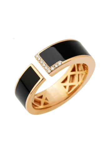 Сақина RF Enamel Қызғылт алтын сатып алыңыз – ZhannaKanGroup премиум сақиналар