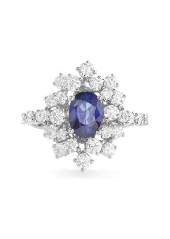 Buy Ring Damiani Mimosa White Gold, Yellow – premium rings by ZhannaKanGroup