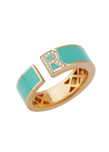 Buy Ring RF Enamel Rose Gold – premium rings by ZhannaKanGroup