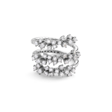 Damiani Кольцо Damiani Mimosa Flexi Белое золото