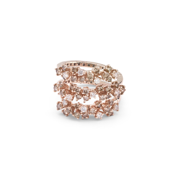 Купить Кольцо Damiani Mimosa Flexi Розовое золото – премиальные кольца ZhannaKanGroup