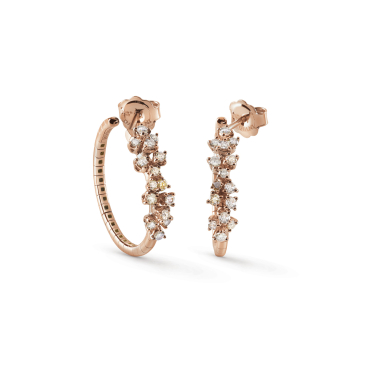 Damiani Серьги Damiani Mimosa Flexi Розовое золото