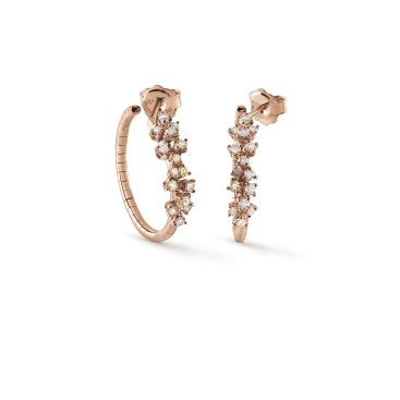 Damiani Серьги Damiani Mimosa Flexi Розовое золото