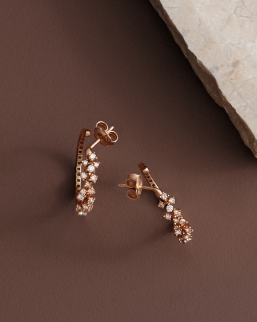 Damiani Серьги Damiani Mimosa Flexi Розовое золото