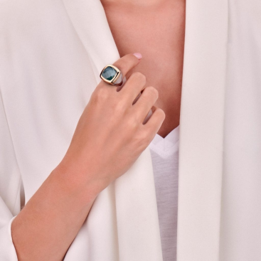 Buy Ring Tirisi Palm Beach Silver – premium rings by ZhannaKanGroup