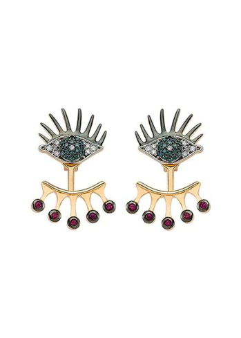Buy Earrings Bee Goddess Eye Light Rose Gold – premium by ZhannaKanGroup