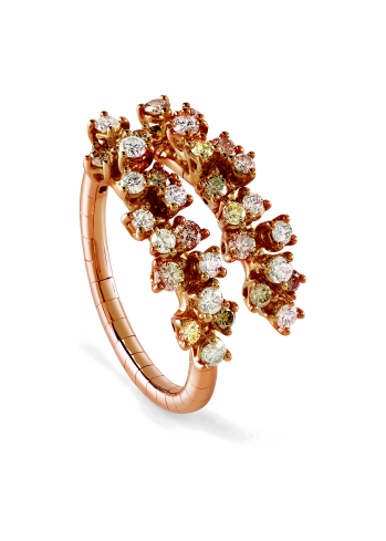 Купить Кольцо Damiani Mimosa Flexi Розовое золото – премиальные кольца ZhannaKanGroup