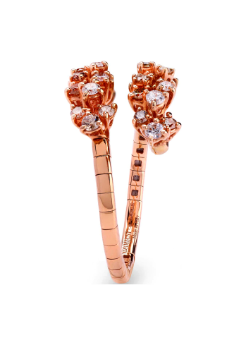 Купить Кольцо Damiani Mimosa Flexi Розовое золото – премиальные кольца ZhannaKanGroup