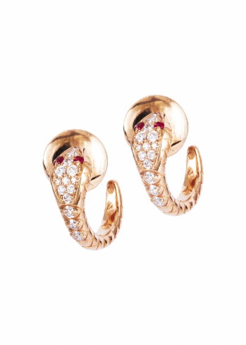 Buy Crivelli Snake Earrings Rose Gold – premium by ZhannaKanGroup
