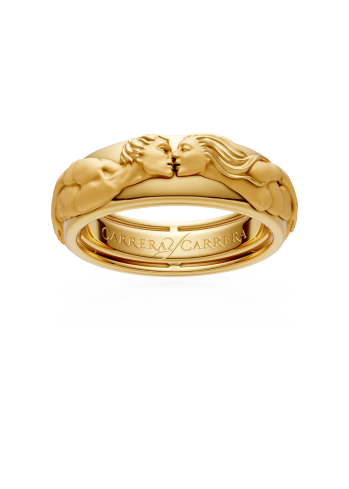 Купить Кольцо CarreraYCarrera New Promesa Желтое золото – премиальные кольца ZhannaKanGroup