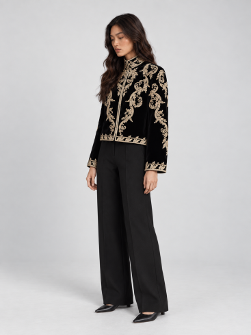 Купить Пиджак Zardozi Takshila Couture Бархат – премиальные костюмы ZhannaKanGroup