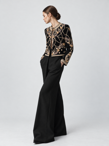 Куртке Zardozi Takshila Couture Бархат сатып алыңыз – ZhannaKanGroup премиум костюмдер
