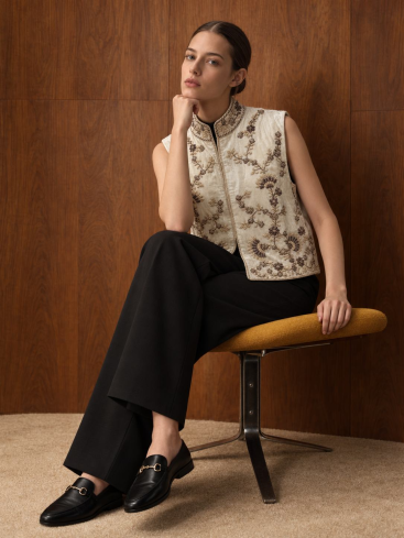 Buy Vest Zardozi Takshila Couture Velvet – premium tops by ZhannaKanGroup