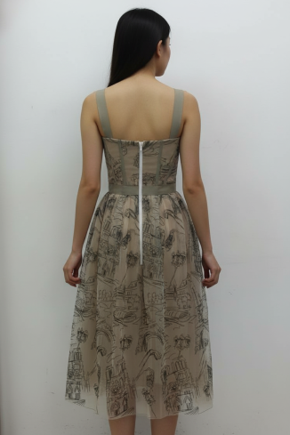 Buy Dress Zardozi Lace / Tulle Grid – premium dresses by ZhannaKanGroup