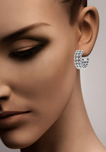 Buy Earrings Casato Boutique White Gold – premium by ZhannaKanGroup