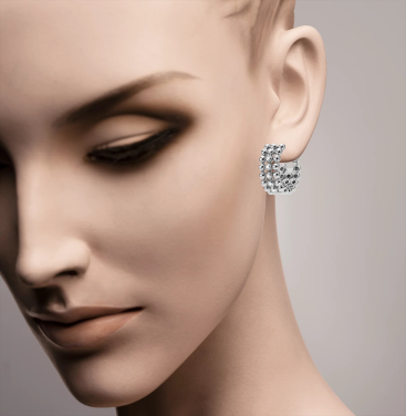 Buy Earrings Casato Boutique White Gold – premium by ZhannaKanGroup