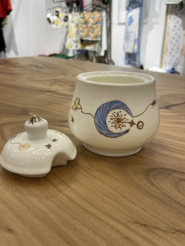 Zardozi Home Сахарница ZardoziHome Энигма Английский фарфор Белый One Size