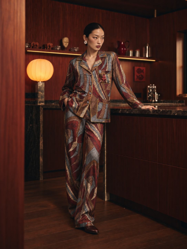 Купить Пижама Zardozi Silk / Chiffon Шелк – премиальные одежда, домашняя ZhannaKanGroup