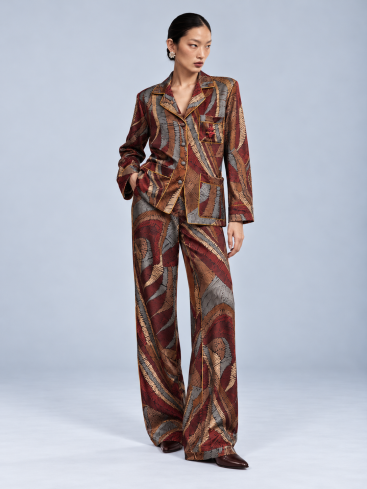 Купить Пижама Zardozi Silk / Chiffon Шелк – премиальные одежда, домашняя ZhannaKanGroup