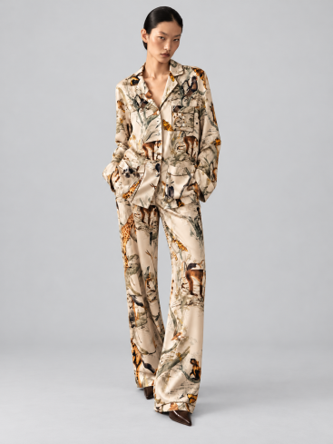 Buy Pajamas Zardozi Silk/Chiffon Silk – premium clothes, home by ZhannaKanGroup