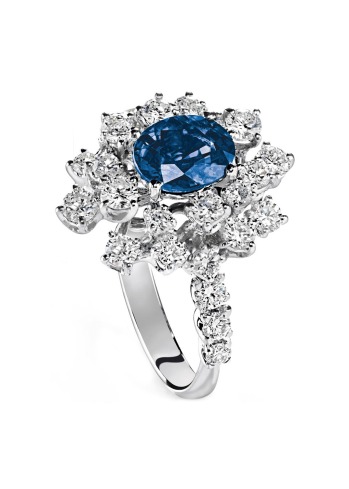 Damiani Mimosa жүзігі Ақ алтын сатып алыңыз – ZhannaKanGroup премиум сақиналар