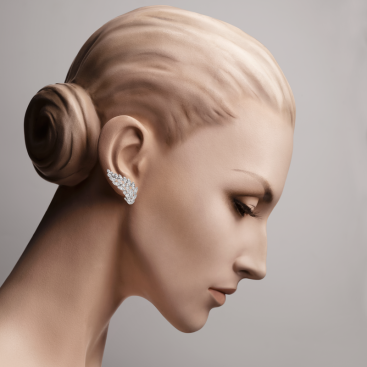 Buy Earrings Casato Yasmeen White Gold – premium by ZhannaKanGroup