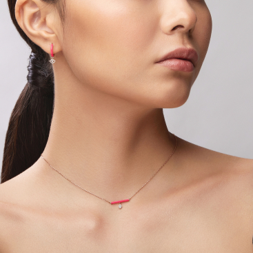 Купить Моно серьга Djula Marbella Розовое золото – премиальные серьги ZhannaKanGroup