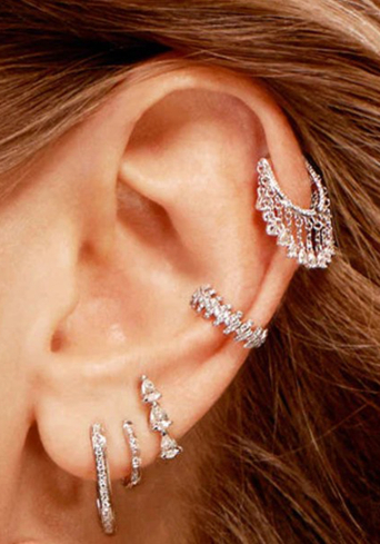 Купить Моно серьга Djula Creole Белое золото – премиальные серьги ZhannaKanGroup